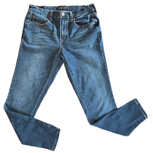 Aeropostale Womens Sz 6 High Rise Jegging Blue Denim Straight - Picture 1 of 7